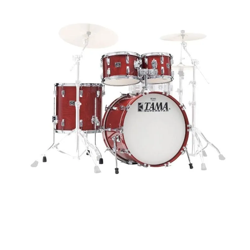 TAMA 50th Anniversary Limited Edition Superstar Reissue Kit, 4pc, Cherry Wine (SU42RSCHW)