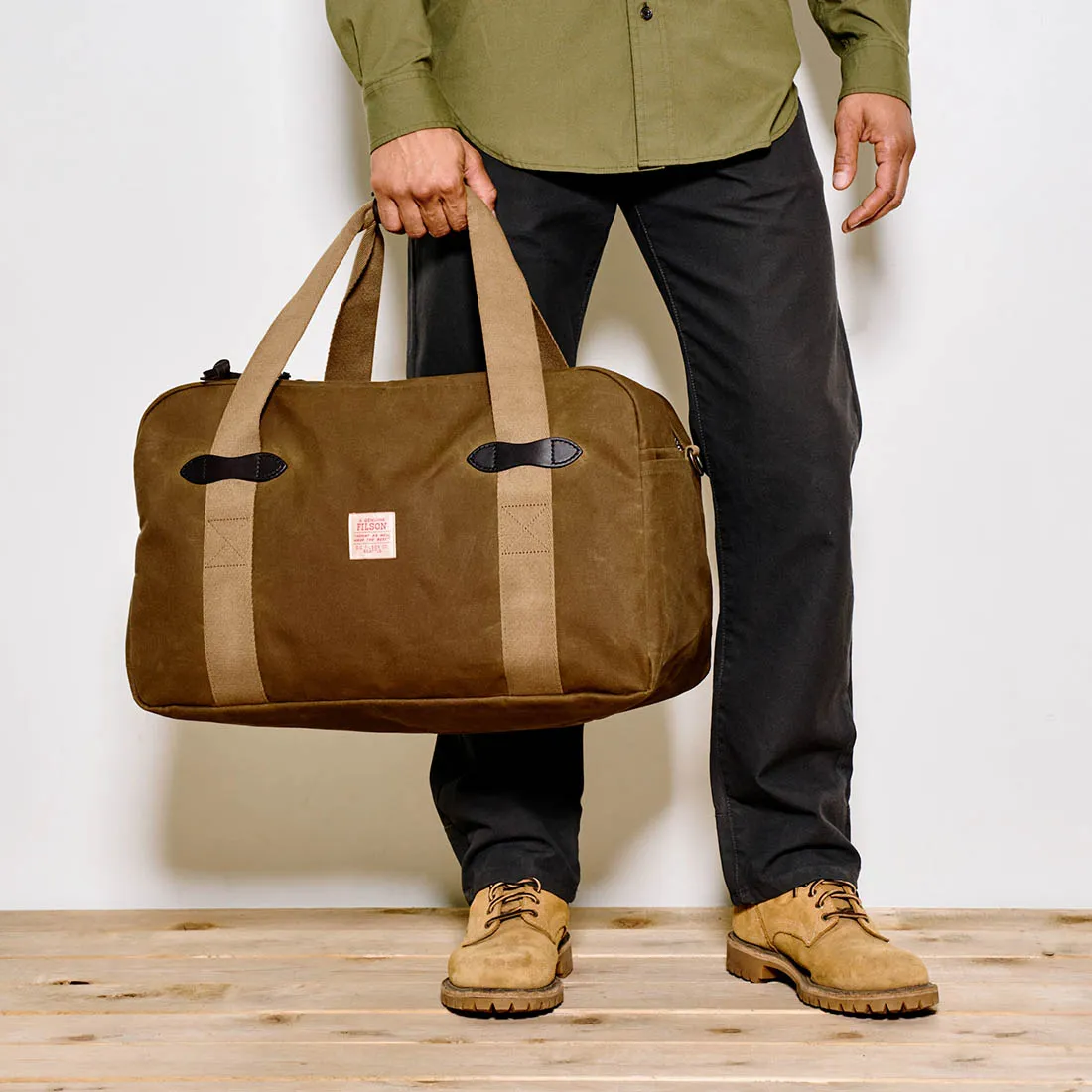 Tin Cloth Medium Duffle Bag - Dark Tan