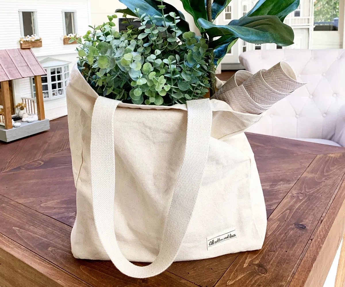 Tote Bag - Grocery Shopping Bags - Canvas Tote Bags