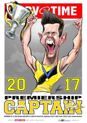 Trent Cotchin, 2017 Premiership Captain, Harv Time Poster