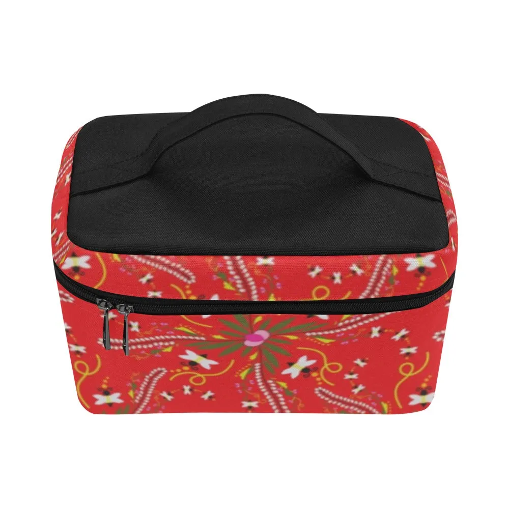 Willow Bee Cardinal Cosmetic Bag/Large